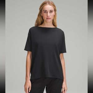 Lululemon Back in Action Short-Sleeve Shirt - Sz 12, Black